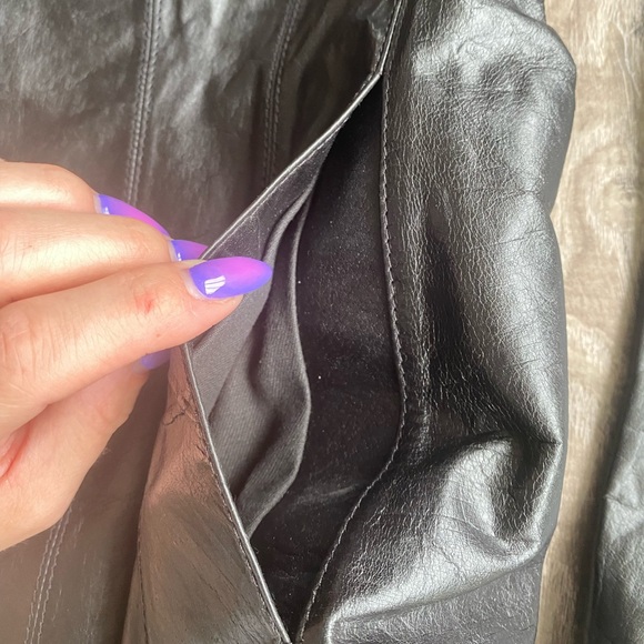 Wilson’s Leather Maxima black genuine leather button up jacket - Picture 4 of 16